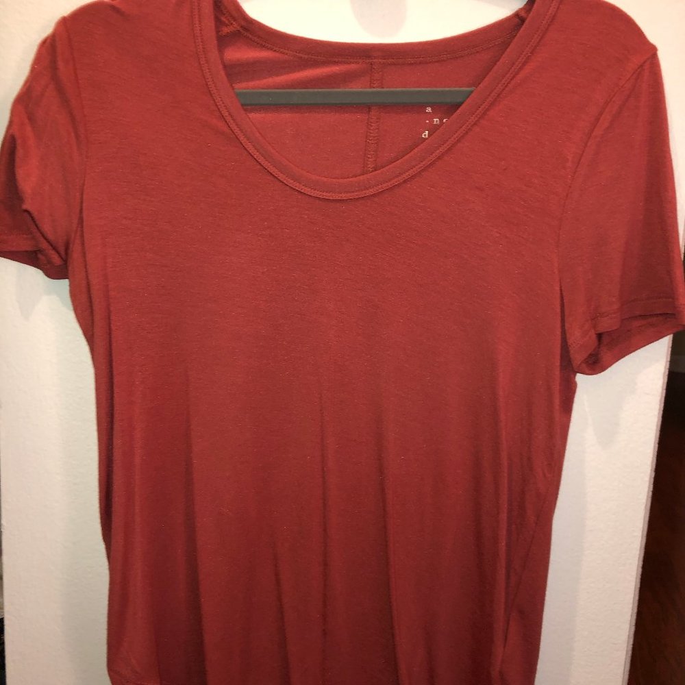 NEVER WORN! Burnt Red Long T-Shirt